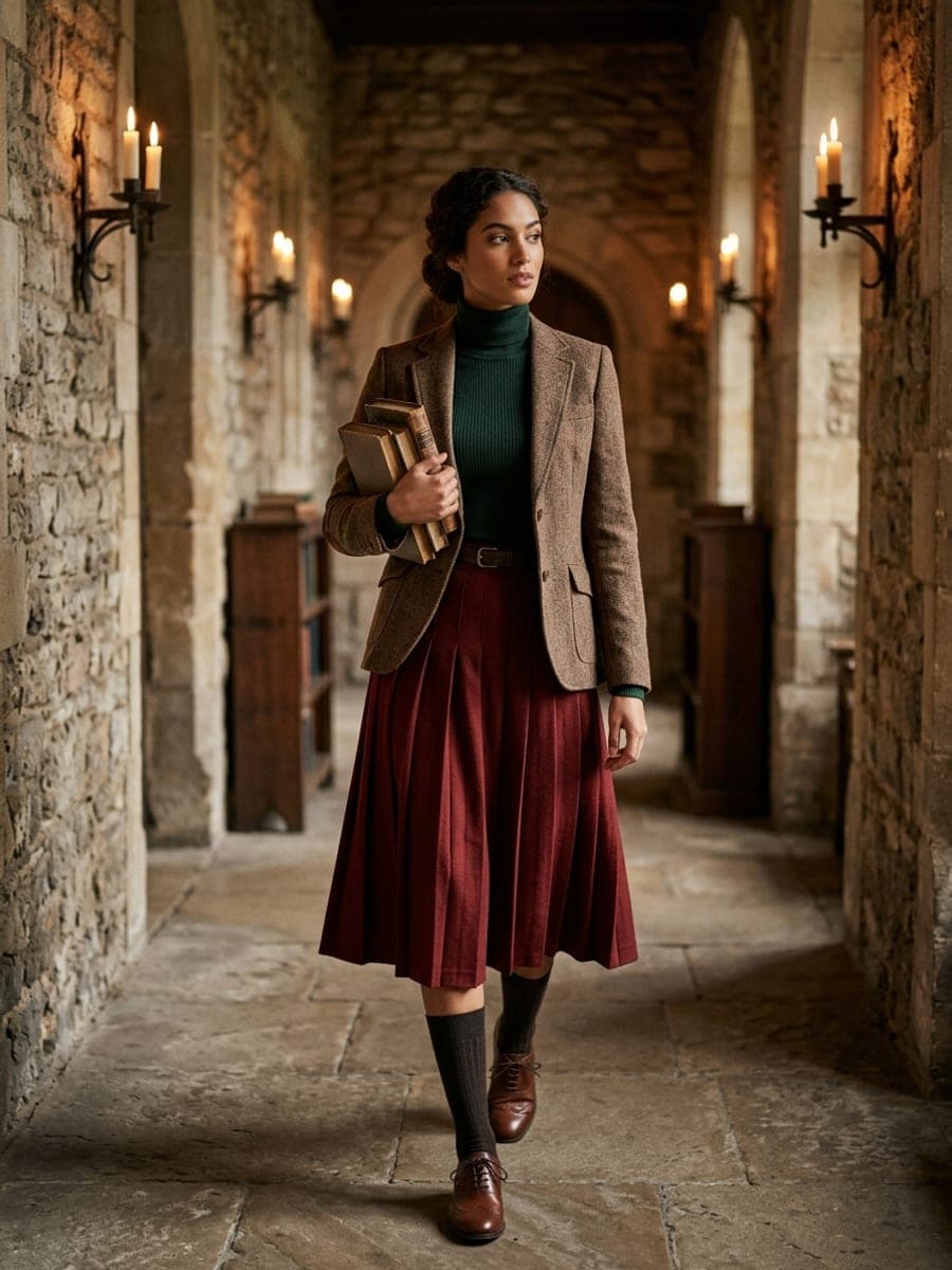 Idée de tenue Dark Academia n°1