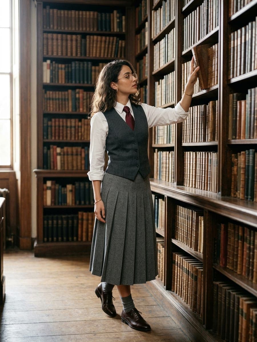 Idée de tenue Dark Academia n°3